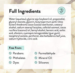 J.R. Watkins Fragrance Free Daily Moisturizing Lotion, Body Cream in Pump Dispenser, Hydrating Skin Cream Made with Shea Butter, Cocoa Butter, Coconut Oil & Vitamin E, 532 Milliliters