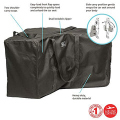 J. L. Childress Universal Side-Carry Car Seat Travel Bag, Black, One Size