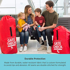 J. L. Childress Gate Check Air Travel Bag for Car Seats, Red