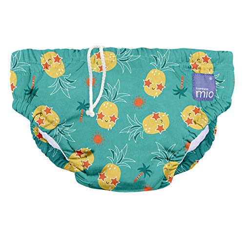 Bambino Mio, reusable swim diaper, pineapple party, large (1-2 years)