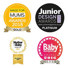 Bambino Mio, mioduo two-piece cloth diaper, dalmatian dots, size 1 (<9kgs)