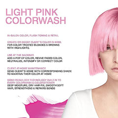 Celeb Luxury Viral Pastel Light Pink Colorwash, Color Depositing Shampoo with Bondfix Bond Rebuilder, Semi Permanent Hair Colour Glaze, Vegan Hair Dye, Maintains and Refreshes Light Pink Color