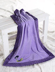 Bacati Botanical Purple Blanket