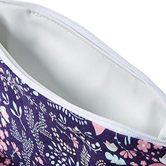 Itzy Ritzy Sealed Wet Bag with Adjustable Handle - Washable and Reusable Wet Bag with Water Resistant Lining Ideal for Swimwear, Diapers, Gym Clothes & Toiletries; Measures 11" x 14", Fox Hollow