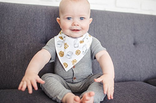 Copper Pearl Baby Bandana Drool Bibs 4 Pack Gift Set for Boys, or Girls, "Chip Set" (Assorted)