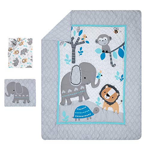 Bedtime Originals Jungle Fun 3-Piece Crib Bedding Set