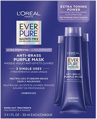 L'Oreal Paris Everpure Anti Brass Purple Mask, 90 ml.