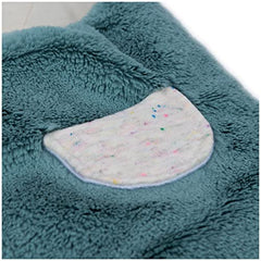 Baby GUND Oh So Snuggly Hippo Blanket Wrap, Plush Hooded Baby Blanket Wrap for Newborns, Blue/Cream, 26”