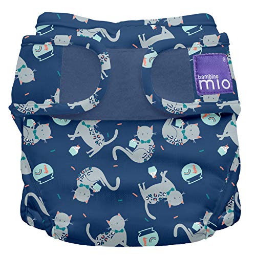 Bambino Mio, mioduo Cloth Diaper Cover, Feline Fiesta, Size 1 (<21lbs)