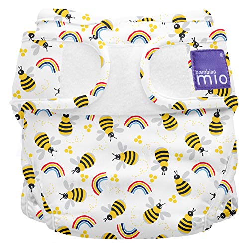 Bambino Mio, mioduo Cloth Diaper Cover, Honeybee hive, Size 2 (21lbs+)