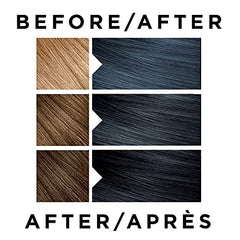 L'Oréal Paris Feria Multi-Faceted Shimmering Permanent Hair Color, 411 Dark Blue Brown, with Aromatic Shimmer Serum, Gentle, Deep Conditioning Hair Color for Women, 1 EA