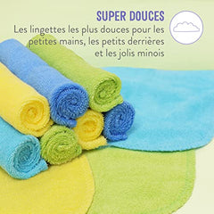 Bambino Mio, reusable baby wipes, 10 pack, cloud