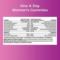 One A Day Women's Gummies Multivitamin, Specially Formulated with Vitamins and Minerals for Women, 60 Gummies
