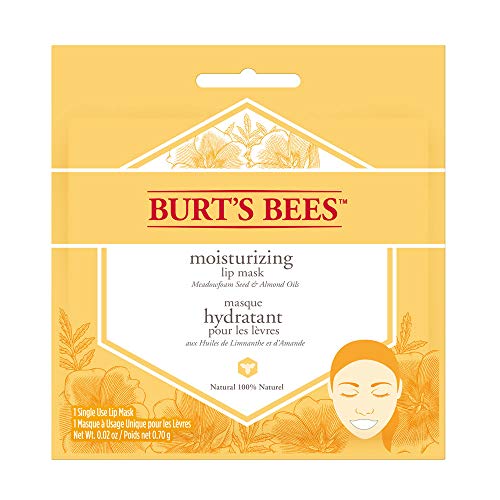 Burt's Bees 100% Natural Moisturizing Lip Mask, Single Use Conditioning Lip Care, 1 Count