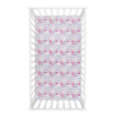 Jungle Flowers 2-Pack Microfiber Fitted Crib Sheet Set by Sammy & Lou®