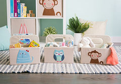 DII Nursery Storage Caddy for Diapers & Changing Supplies, (11 x 10 x 10")-Kitty