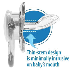 Dr. Brown's PreVent Pacifiers – Glow-In-The-Dark, Stage 2, 6-18 months, 2 Pack, Pink Dinosaur and Planet