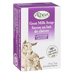 Alpen Secrets Daily Cleansing Goat milk Soap with Lavender Oil, Purple, 141 g (Pack of 4)