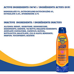 Banana Boat Ultra Sport Sunscreen Spray, NEW FORMULA, Spf 50+, 170g