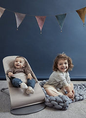 BabyBjorn Fabric Seat for Bouncer, Cotton, Sand Gray