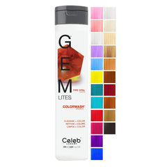 Celeb Luxury Gem Lites Fire Opal Colorwash, Color Depositing Shampoo with Bondfix Bond Rebuilder, Semi Permanent Hair Colour, Vegan Hair Dye, Maintains and Refreshes Copper to Light Auburn Tones