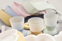 BABYBJÖRN Baby Plate, Spoon and Fork, 2 sets, Powder Yellow