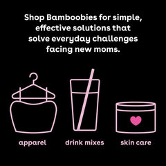 Bamboobies Nursing Pads for Breastfeeding | Reusable Breast Pads | Perfect Baby Shower Gifts | 4 Overnight Pairs