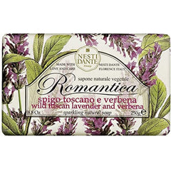 Nesti Dante Romantica Sparkling Natural Soap - Wild Tuscan Lavender and Verbena, 8.8 Oz