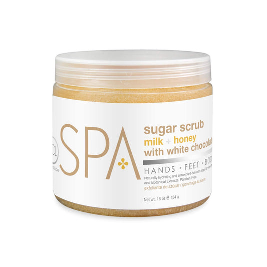 Bio Creative Lab Spa Sugar Scrub, Milk Honey and White Chocolate, 16 Ounce