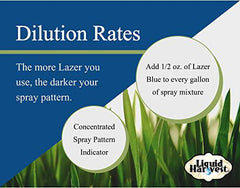 Liquid Harvest Lazer Blue Concentrated Spray Pattern Indicator 8 Ounces Perfect Weed Spray Dye - Zecoya
