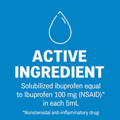 Children's Advil (100 ML, Fruit Flavour) Ibuprofen Suspension Temporary Fever Reducer