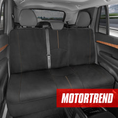 BDK Auto MTSC-268-BG: Waterproof Bench Rear Seat Protector, Beige Stitching