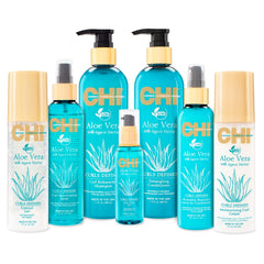 Chi Aloe Vera Curl Enhancing Shampoo, Gently Cleanses & Increases Moisture For Curly Hair, Sulfate, Paraben, & Cruelty-Free, 11.5 Oz