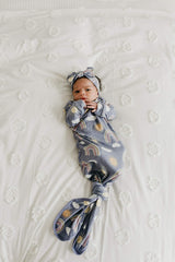 Copper Pearl, Baby Stretchy Soft Knit Headband Bow Hope