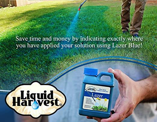 Liquid Harvest Lazer Blue Concentrated Spray Pattern Indicator 8 Ounces Perfect Weed Spray Dye - Zecoya