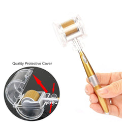 Derma Roller with 540 stainless steel Needles , Microneedling Roller for Beard Growth, Scarring and Face Skin Rejuvenation