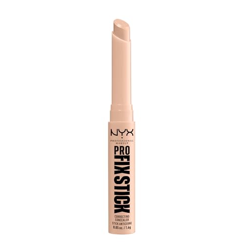 NYX PROFESSIONAL MAKEUP, Pro Fix Stick Correcting Concealer, Infused with hyaluronic acid, Cream formula, Colour Corrects - 4 Light (Cool undertone)