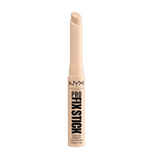 NYX PROFESSIONAL MAKEUP, Pro Fix Stick Correcting Concealer, Infused with hyaluronic acid, Cream formula, Colour Corrects - 3 Alabaster (Warm undertone)