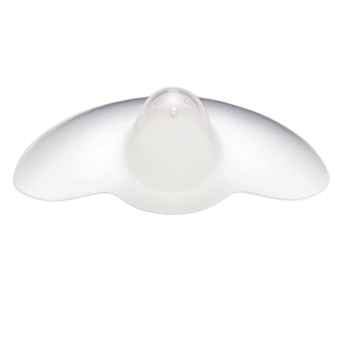 Ameda Washable Skin-to-Skin Nipple Shield for Breastfeeding, Ultra-Thin Flexible Silicone, Cut-Out 20mm