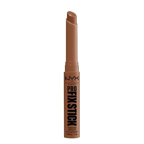 NYX PROFESSIONAL MAKEUP, Pro Fix Stick Correcting Concealer, Infused with hyaluronic acid, Cream formula, Colour Corrects - 14 Sienna (Cool undertone)