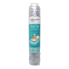 Baby Works - Shower, Tub, Bath Mat, Non Slip, Extra Large, Strong Suction Cups - 40"x16"
