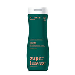 ATTITUDE Body Wash, Made in Canada, EWG Verified Shower Gel, Dermatologically Tested, Plant and Mineral-Based, Vegan Personal Care Products, Red Vine Leaves, 473 mL