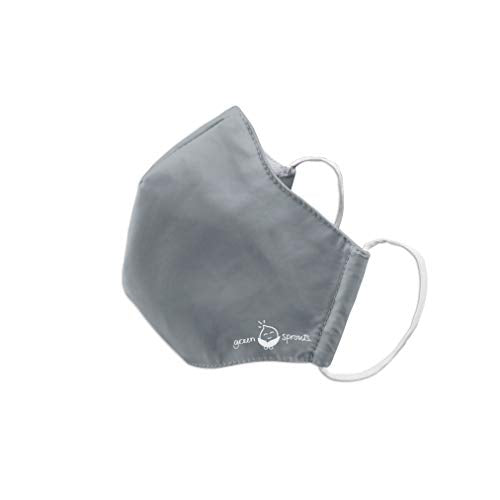 iPlay by Green Sprouts Green Sprouts Reusable Face Mask, Grey (Adult Medium)