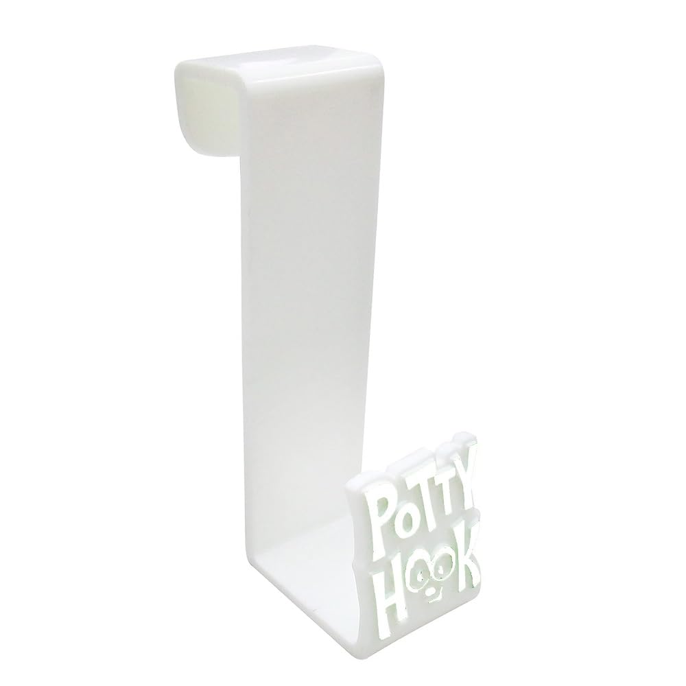 Ginsey Idea Factory Potty Hook/Storage Hook - Potty Training Storage, White (00577)