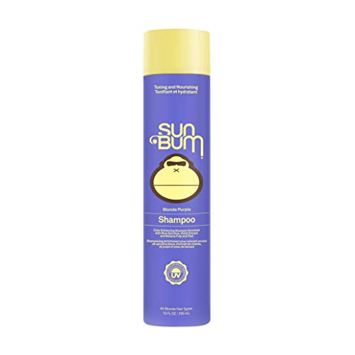 Sun Bum Blonde Purple Shampoo - UV Protecting - Colour Enhancing & Toning for Blonde Hair - Cruelty Free - 296ml
