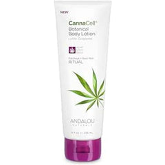 Andalou Naturals CannaCell Botanical Body Lotion - All Natural Body Lotion, Gentle and Effective for All Skin Types, 236 mL