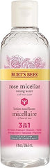 Burt's Bees Rose Micellar Toning Water, 3 in 1 Face Cleanser, Makeup Remover and Toner for all skin types , Alcohol Free, Dermatologist Tested, 1 Count