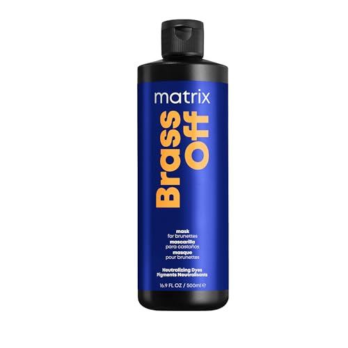 Matrix Blue Hair Mask, Brass Off Color Depositing Custom Neutralization Hair Mask, For Color-Treated Hair, Repairs Damaged Hair and Protects Fragile Hair, 500ml