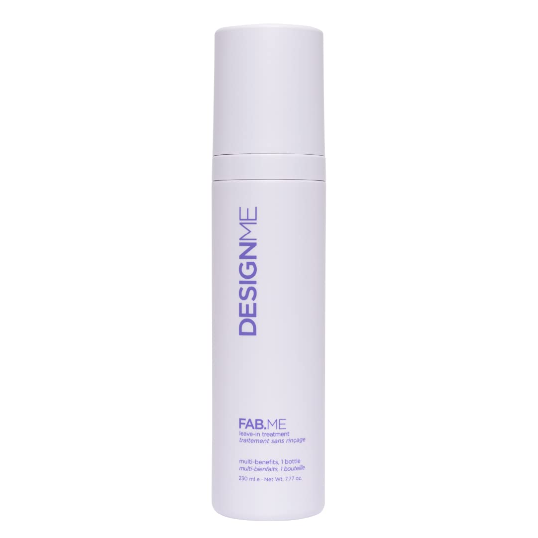 Design.Me FAB.ME Leave-In Conditioner Spray | Detangles, Hydrates, and Controls Frizz | Heat Protector, Reduces Blow Dry Time & Adds Shine | Color Safe, Perfect for Styling All Hair Types
