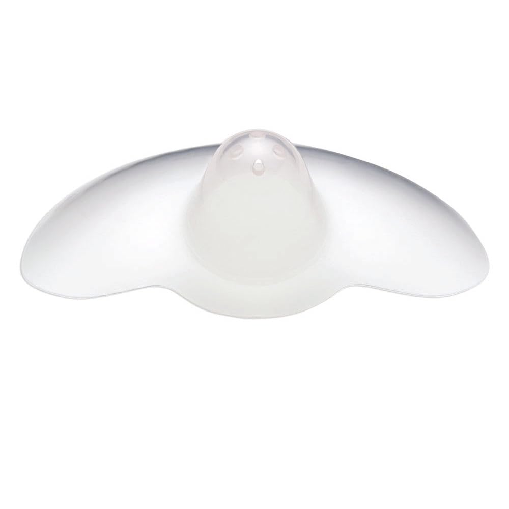 Ameda Washable Skin-to-Skin Nipple Shield for Breastfeeding, Ultra-Thin Flexible Silicone, Cut-Out 24mm